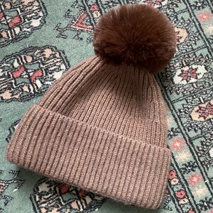 Norla Canada alpaca blend handmade toque hat with pom pom